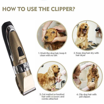 Pet hair clippers for dogs and cats