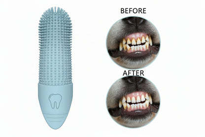 Paw Works co Pet Silicone Finger Toothbrush