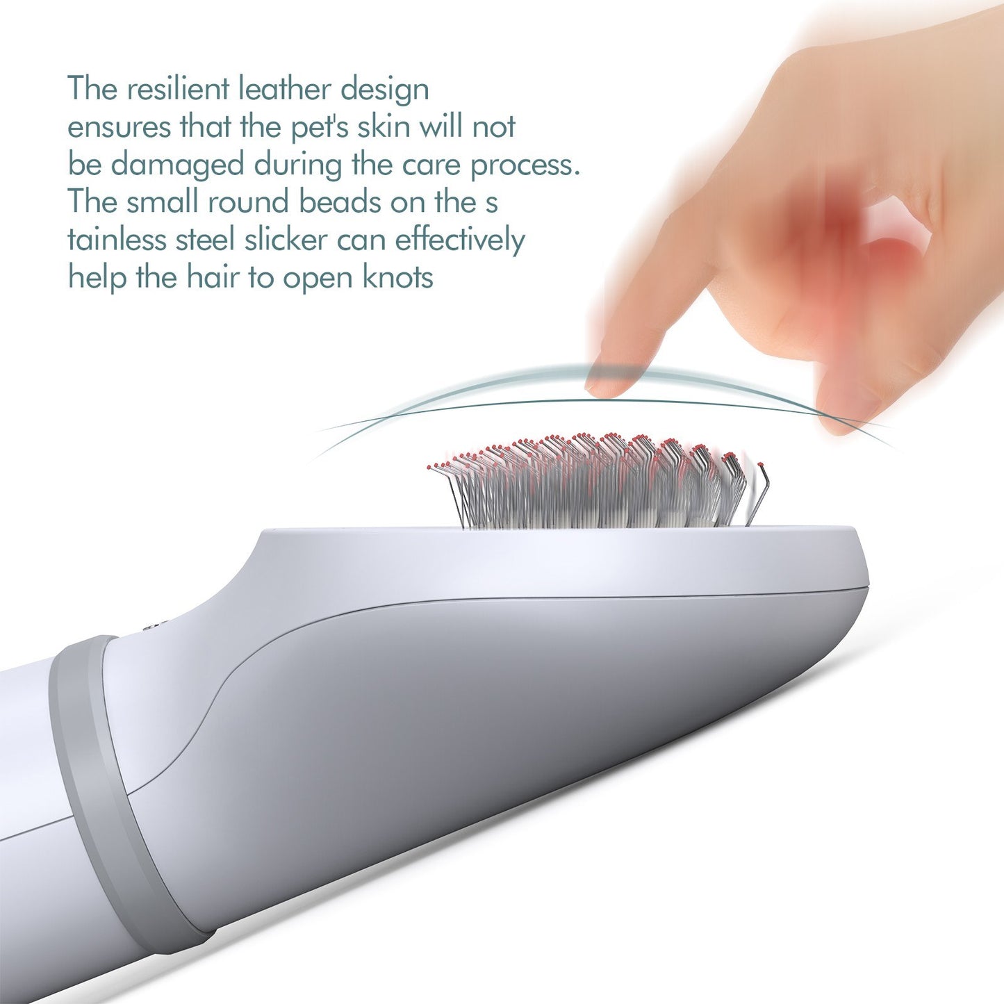 Dadypet Pet Hair Dryer Grooming Brush is a 2-in-1 dog and cat grooming tool