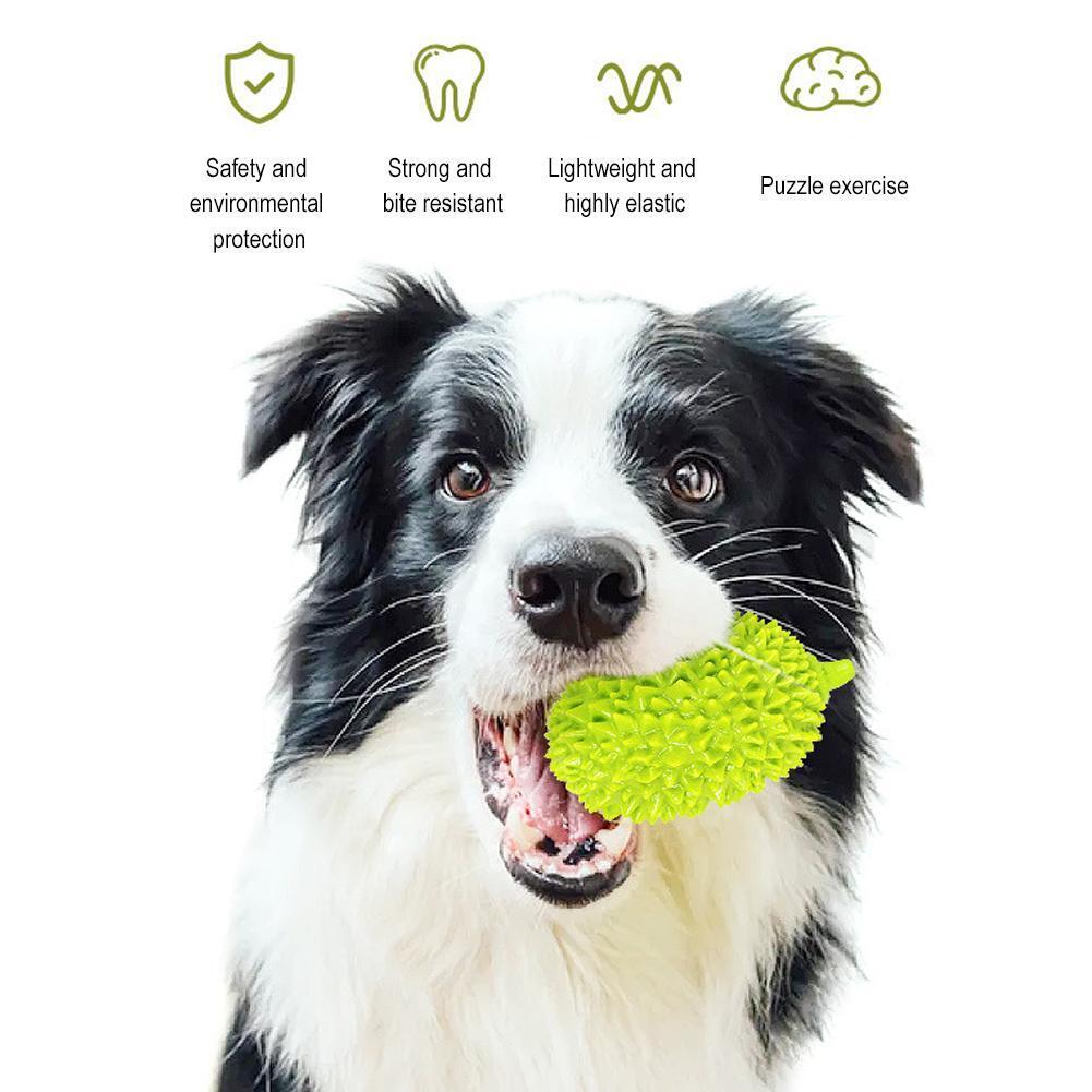 Durable Dog Dental Chew Ball – Teeth Cleaning, Plaque Control, Boredom & Anxiety Relief